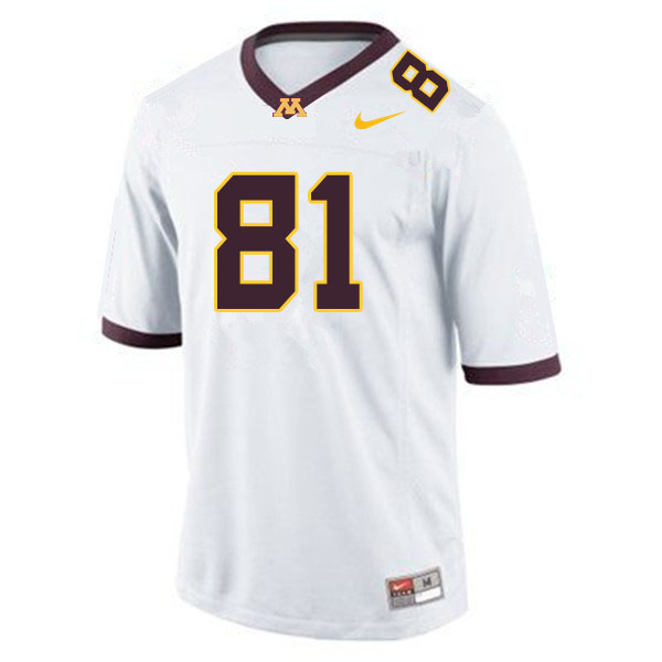 Men #81 Brock Annexstad Minnesota Golden Gophers College Football Jerseys Sale-White - Click Image to Close